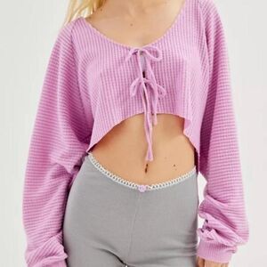 Urban-outfitters Women's Purple and Pink Cardigan
